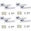  4 Pairs Modern Lima Design Premium Door Handles on Square Rose-1922528726