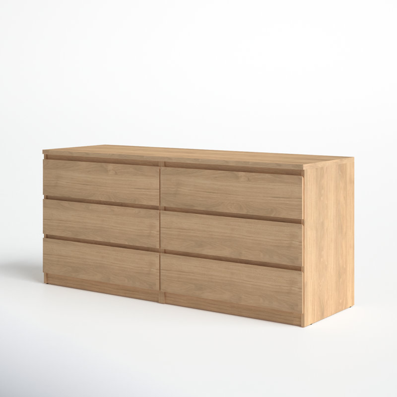 Jada 6 Drawer Double Dresser - 60.5" Width