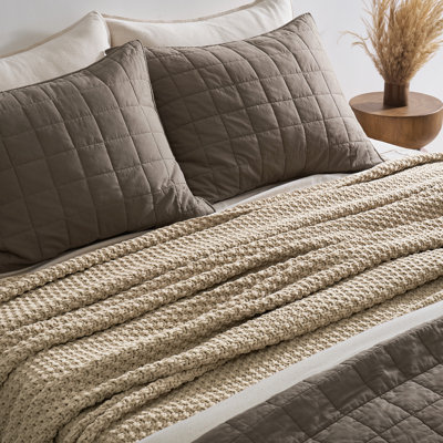 Chunky Chenille Knit Throw Blanket
