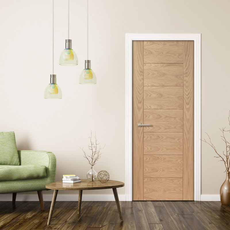 Internal Oak Essential Palermo, 198.1cm H x 83.8cm W x 3.5cm D