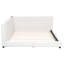 Grand lit beige tapissier à ports - Taille charmante et élégante avec un tissu en lin robuste-121022139-121022141