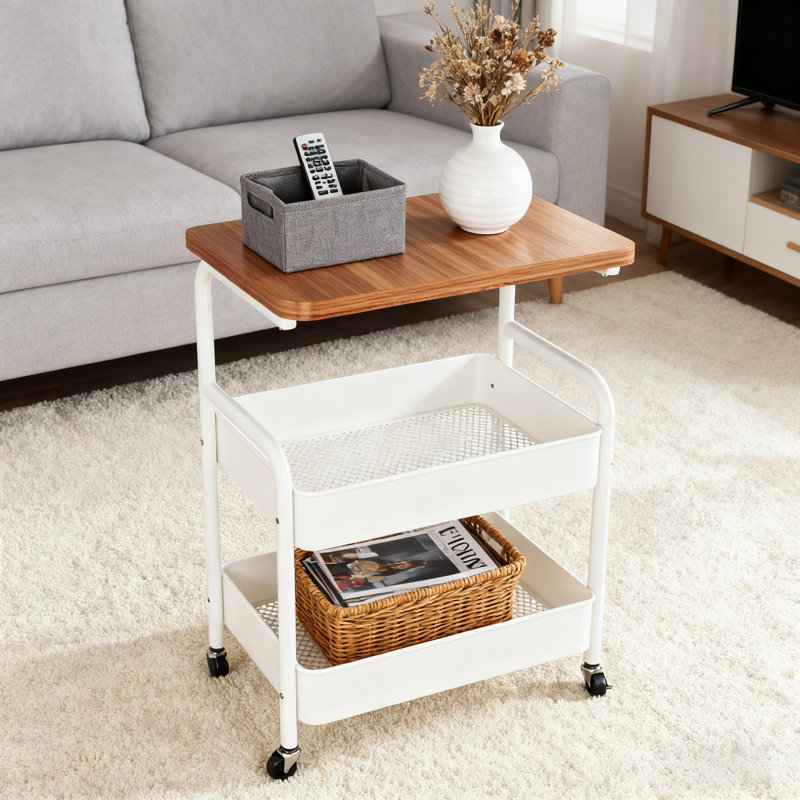 3-Tier Storage Table With Wheels