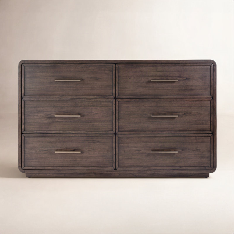 Brewster 6-Drawer Dresser, Dark Brown