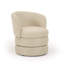 Upholstered Swivel Barrel Chair-1135908025