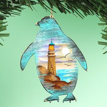 RAZ Imports 2021 Snowed in 13.5-inch Penguin Head Tree Topper