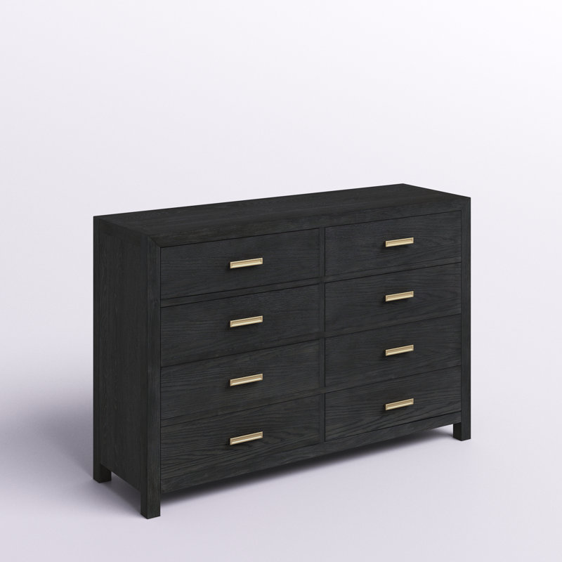 Asdrbal 60'' W 8 - Drawer Dresser, Charcoal