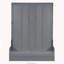 Grand lit escamotable mural avec coussin, gris-129679615