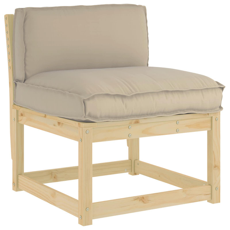  Cushion Taupe 31.50 X 15.75 X 4.72 In Oxford Fabric, Taupe, 31.5" W x 15.75" D