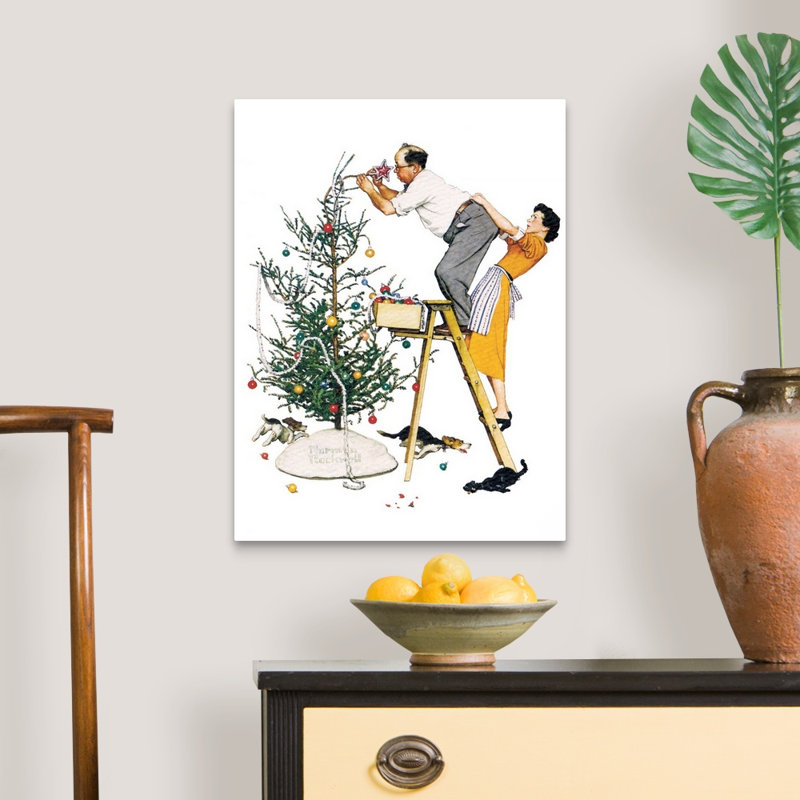 "Norman Rockwell", art mural sur toile, Toile tendue, H 24 po x l 18 po x P 1,25 po