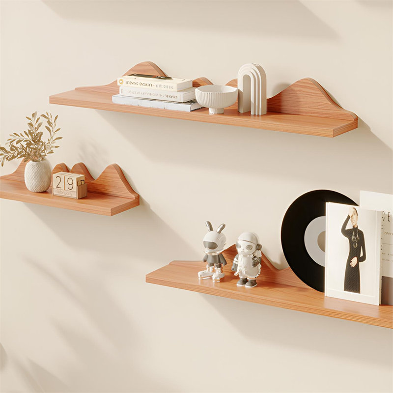 Tablette murale en bois massif