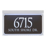 Trajan Engraved 2-Line Address Sign
