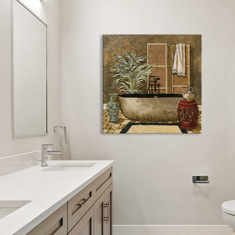«Asian Warmth I (Square)» par Charlene Olson, reproduction, Toile tendue, H 36 po x l 36 po x P 1,5 po
