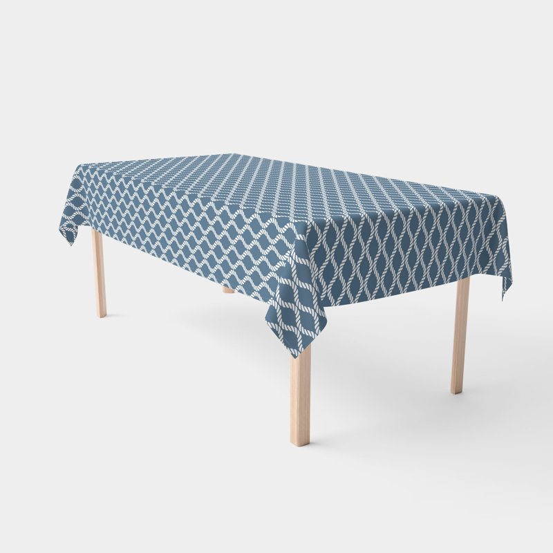 Erskine Geometric Tablecloth, 120" L x 60" W