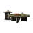 Modern Round Coffee Table - Marble Tabletop Stylish Luxury Living Room Center Table Home Decor Furniture