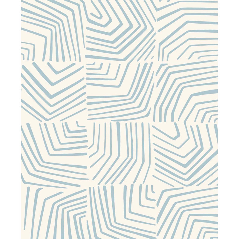 Rouleau de papier peint L 33 pi x l 20,9 po Contra Costa, Bleu ciel