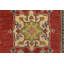 Tapis rouge nouvel âge en laine 6 pi x 8 pi 1 po Mutsuo