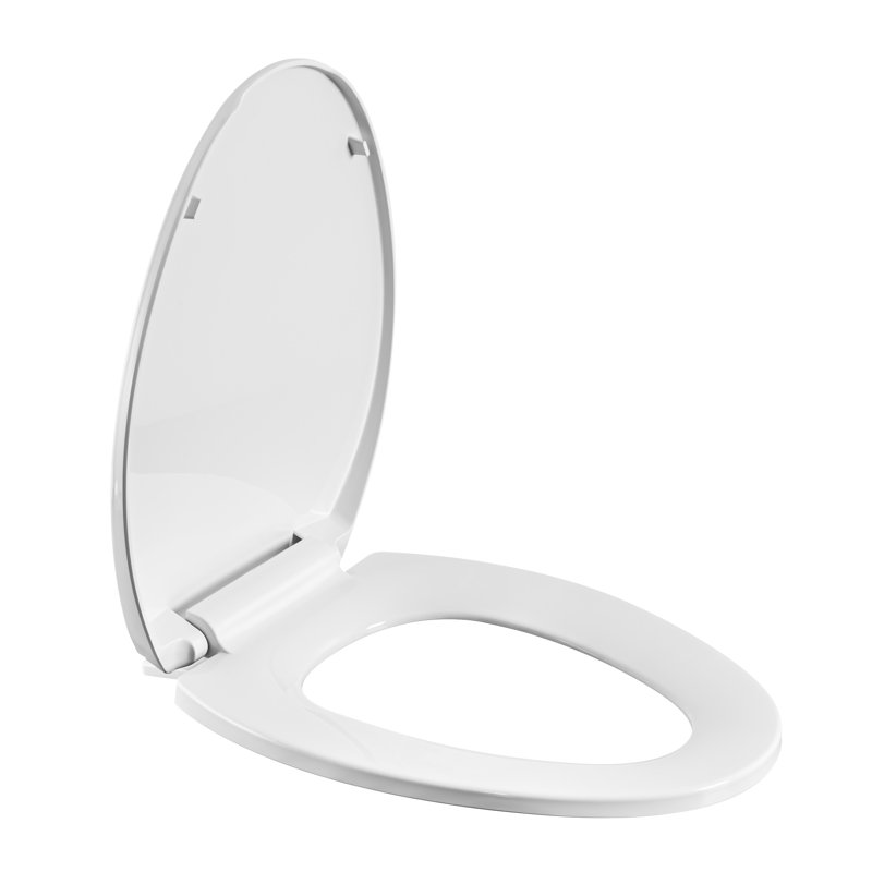 Siège de toilette allongé en plastique robuste