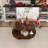 Round Coffee Table with Storage