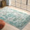 Tapis turquoise style oriental Brandt