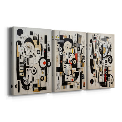 ABSTRACT Series CCCLXVII  -Custom Wrapped Gallery Canvas - 3 Pieces