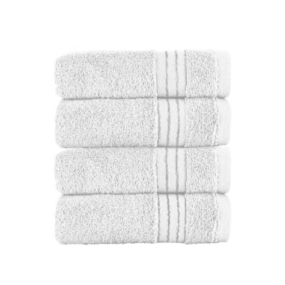 Elegant Comfort 100% Turkish Cotton 4-Piece Towel Set – Ultra Soft, Highly Absorbent, Quick Dry Bathroom Towels