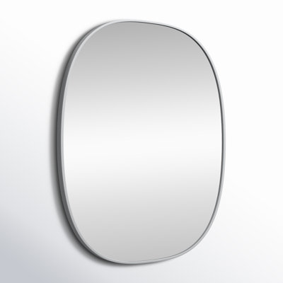 Sabine Metal Curved Oval Wall Mirror