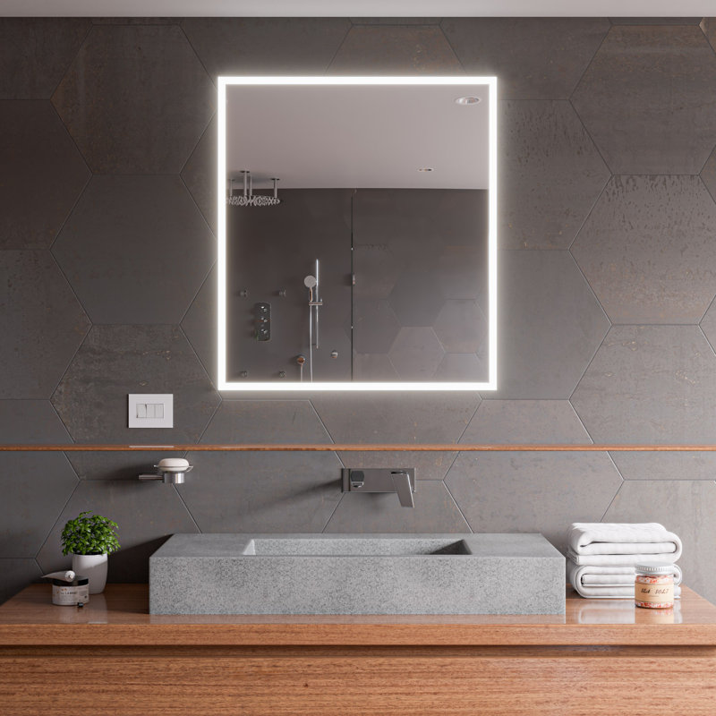Lavabo de salle de bain rectangulaire en béton 18,9 po Alfi Brand
