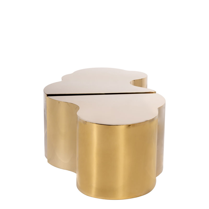Tables basses Jessamin Free Form Bunching, Doré