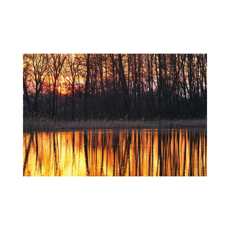 Sunset 1 Piece Wrapped Canvas Wall Art, 20.32 cm H x 30.48 cm W