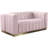 Tyneside 62.5'' Velvet Loveseat-90571556