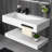 40" x 19” Double Layers Floating Vanity Stone Resin Wall-Mounted Vessel