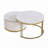 2 Pieces White Round Nesting  Coffee Table