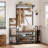 Solid Wood Coat Rack, Hall Tree With Bench And Shoe Storage Parent-Child Coat Rack Shoe Bench-122875281