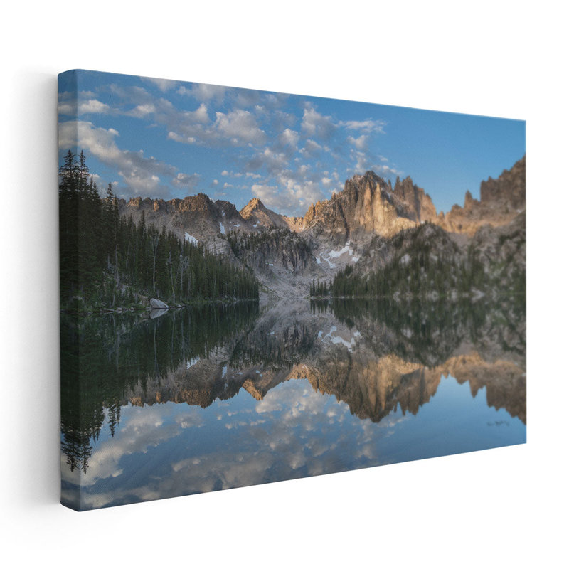 «Baron Lake Monte Verita Peak Sawtooth Mountains II», reproduction d'art sur toile, H 20 po x l 30 po