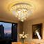 Lustre en cristal Modern Glam argenté-1823374719