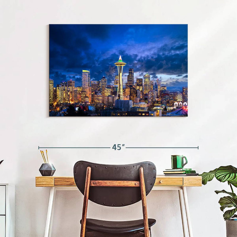 Sireci Space Needle Standout, 26" H x 39" W