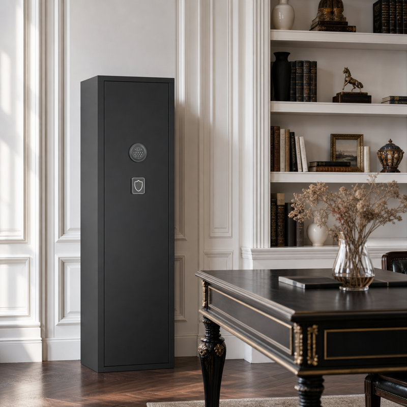 5-8 Rifle & Pistol Gun Safe with Quick-Access Digital Keypad, Adjustable Shelves