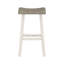 Ensemble de 2 tabourets à hauteur de comptoir de style transitionnel et bois d'hévéa massif-2118470032