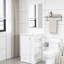 Meuble-lavabo de 20 pouces avec lavabo en céramique, pour espaces compacts-1471508209
