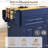 80.63" Extendable Kitchen Island With Power Outlet, 2 Storage Drawers, Open Shelves-104978498