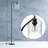 Rogan Modern Standing Tall Industrial Arched/Arc Floor Lamp with Glass Shade and 2 Bulbs Included-74879312