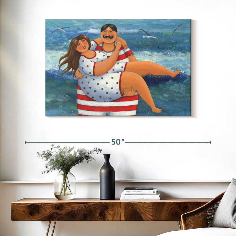 Couples serrés, H 26 po x l 39 po