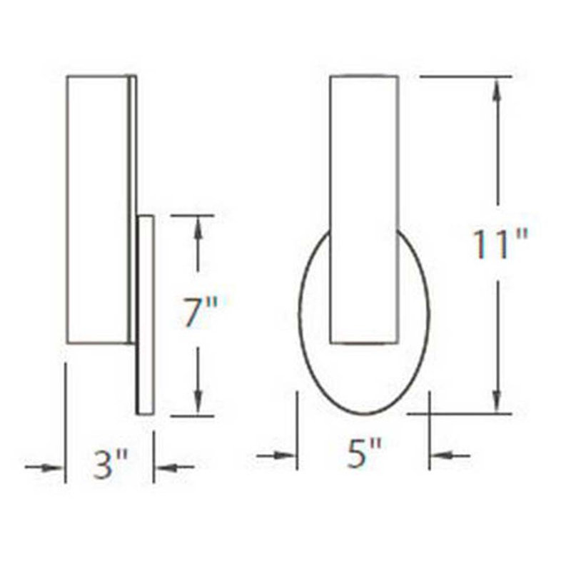 Loft 1 - Light LED Bath Sconce, Brushed Nickel