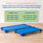 ECR4Kids Stackable Kiddie Cot Corner, Replacement Parts, Daycare Essentials, Blue, 4-Pack