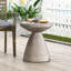 Table d'appoint d'extérieur en béton léger
