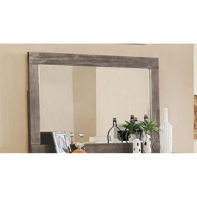 Channelle Wood Flat Wall Mirror