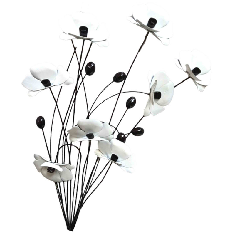 Poppy Bunch Metal Wall Décor