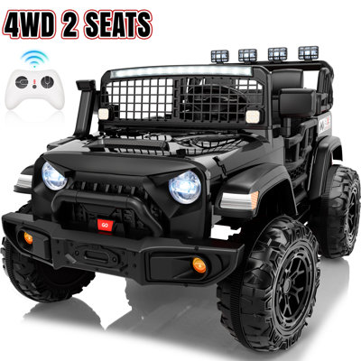 24V 4WD Kids Ride-On UTV Car With Parent Remote Control, 2 Seater, Bluetooth Music, LED Lights, All-Terrain Vehicle For Outdoor Fun, Ideal Gift For Boys & Girls