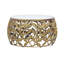 Round White Marble Coffee Table with Silver Aluminium Base-171465863-171465865-171465868-171465869
