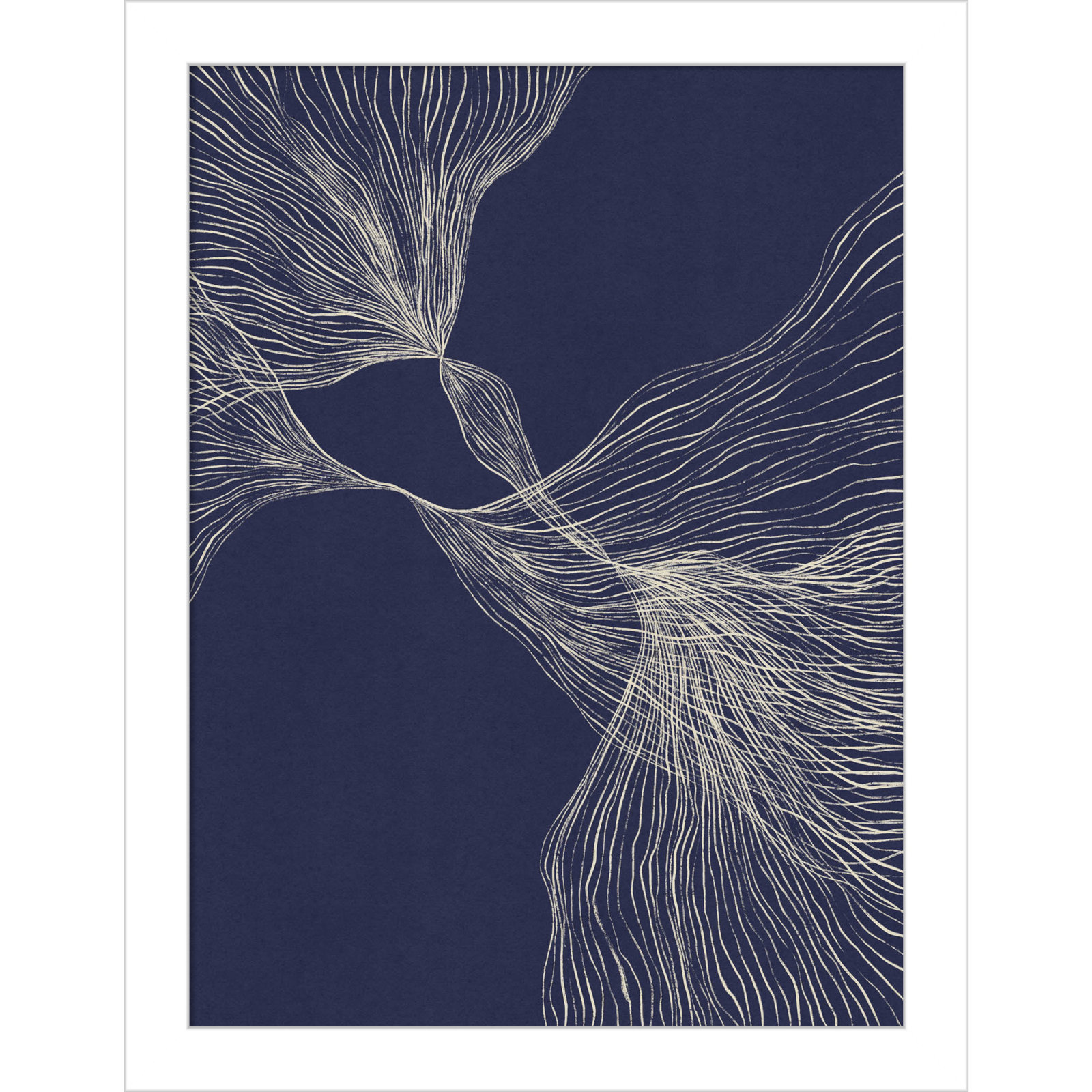 Interaction 1 by Alisa Galitsyna, White, 13" H x 10" W x 1" D
